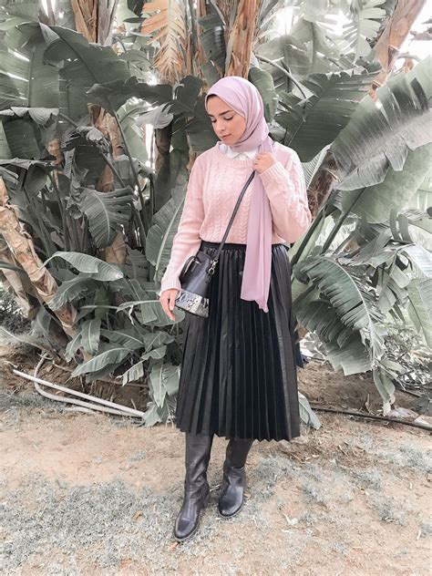 Trendy Black Skirt Hijab Outfit Hijabi Fashion Hijab Outfit Hijab