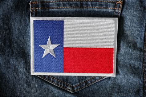 Texas Flag Patch For Sewing Or Ironing On To Jackets By Ivamis Patches