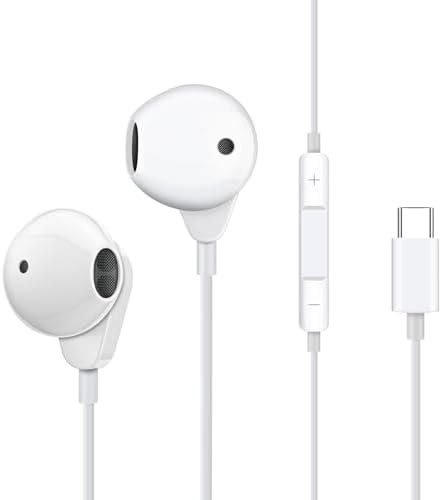 Aolcev Usb C Earbuds In Ear Type C Headphones With Mic Type C Earphones For Samsung Galaxy Z