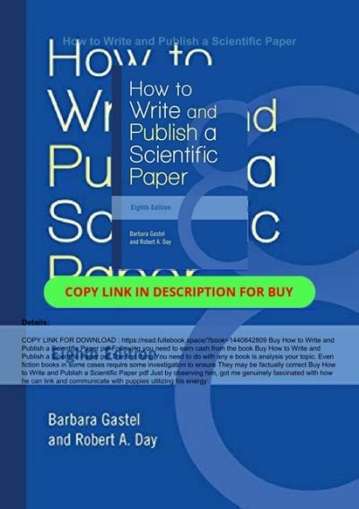 PDF How To Write And Publish A Scientific Paper