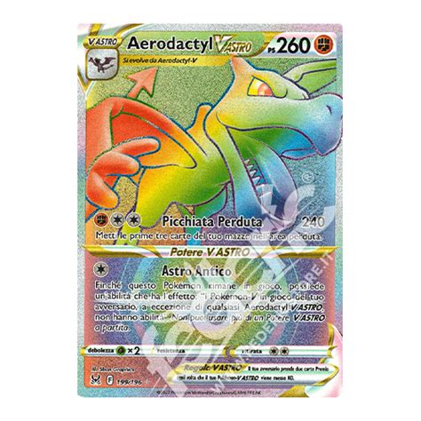 Aerodactyl V Astro Rara Segreta It Mint Federicstore