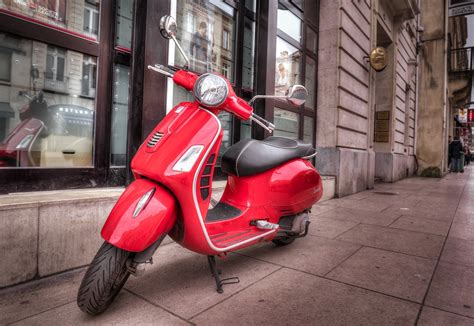 Red Scooter Parked Free Photo On Pixabay Pixabay