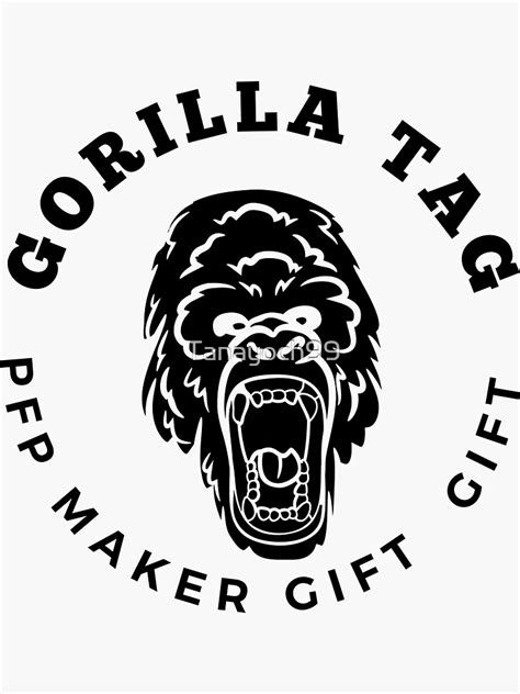 Gorilla Tag Pfp Maker Sticker By Tanayoch99 Redbubble