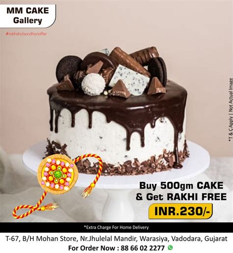 Rakhioffer Buy Any Flavor 500gm Cake Get Rakhi Free Cake Price Start