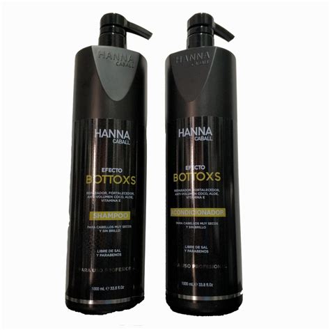 Shampoo Y Acondicionador Hanna Caball Botox S 1 Litro Brahe Color