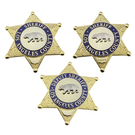 LASD Los Angeles County Sheriff/Deputy Sheriff Bear Badge Replica Cosp – Coin Souvenir