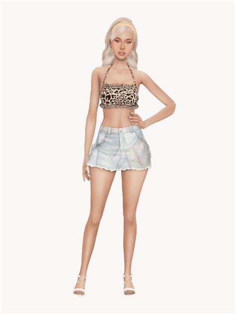 F A R F A L L A 🍋 Sims 4 Clothing Airport Attire Tops For Leggings