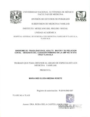 S Ndrome De Fragilidad En El Adulto Mayor Y Su Relaci N Con El Desgaste