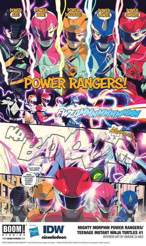 Confira As Primeiras P Ginas Do Crossover Entre Power Rangers E