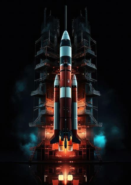 Premium Ai Image A Space Rocket Is Launched Into Space