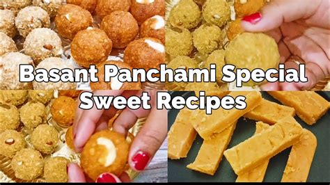 Vasant Panchami Special Sweet Recipes L Basant Panchami Saraswati Puja