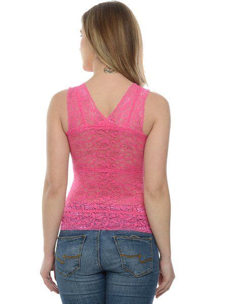 Buy Da Intimo Pink Sexy Lace Padded Camisole Online