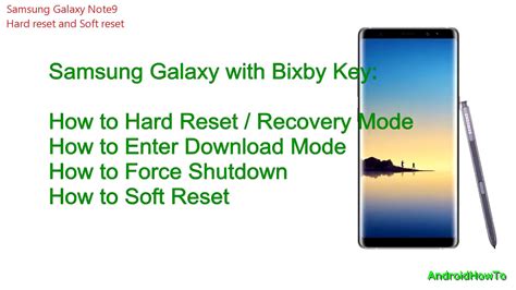 Samsung Galaxy Note Hard Reset And Soft Reset Youtube