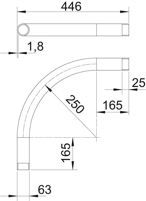 Hot Dip Galvanised Steel Bend With Thread OBO