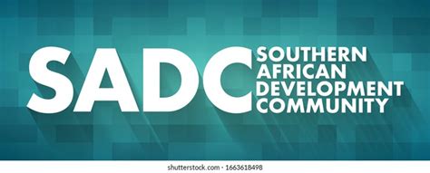 Sadc Sadcsouthern African Development Community 스톡 벡터로열티 프리