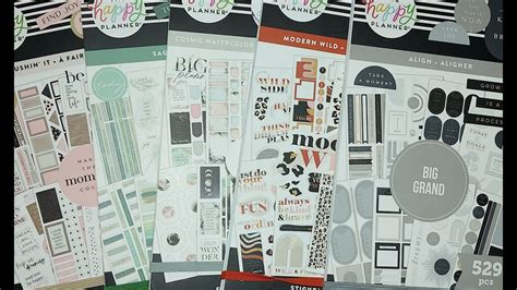 The Happy Planner Haul Spring 2022 Release Sticker Flip Throughs