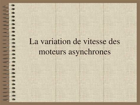 Ppt La Variation De Vitesse Des Moteurs Asynchrones Powerpoint