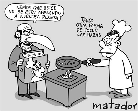 matador cartoons La sartén por el mango