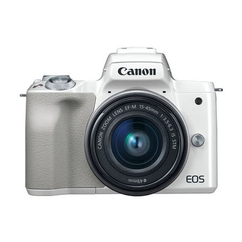 Canon Eos M Mirrorless Digital Camera With Lens Mm White