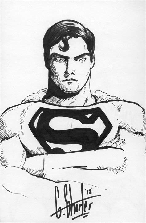 Superman sketch by grantshorterart on DeviantArt