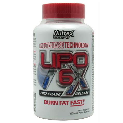 NUTREX LIPO 6 X 120 LIQUID CAPS SUPLEMENTOS DEPORTIVOS FITNESS MEXICO