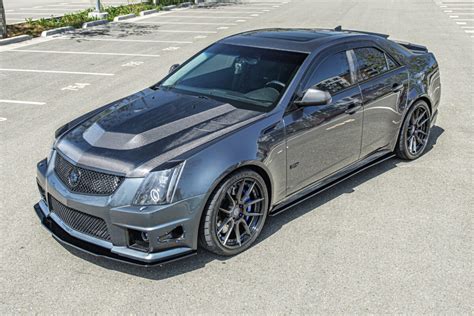 Eos Cadillac Cts V Gen Black Moon Style Front Splitter Lip