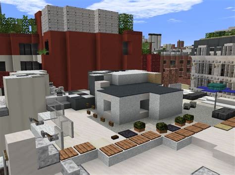 Minecraft City Rooftop In