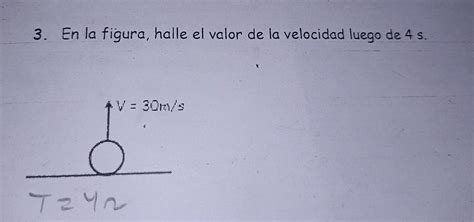 En La Figura Hay El Valor De La Velocidad Luego De Segundosayuda Por