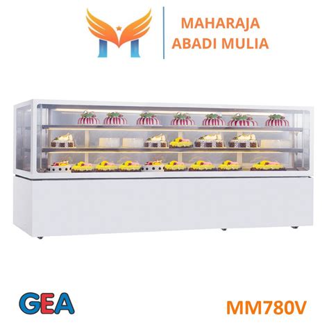 Jual Showcase Kue Dan Coklat Gea Mm760v Rectangular Cake Showcase 585