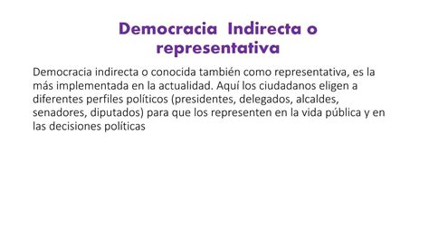 Define Democracia Representativa Diario Melilla