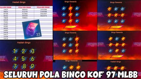 POLA BINGO KOF 97 TERBARU PAKAI POLA INI DAPAT SKIN KOF MODAL TIKET