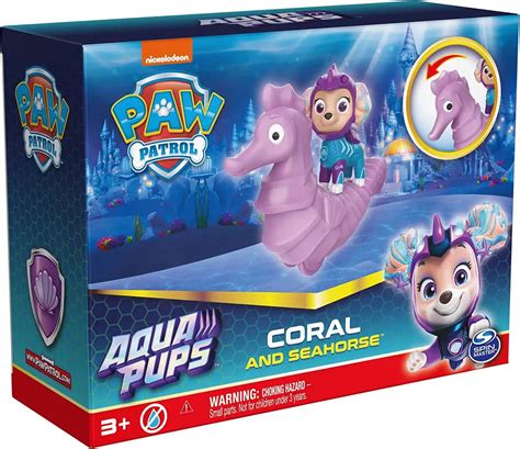 Paw Patrol Aqua Pups Coral Seahorse Figure Set Boxed Spin Master - ToyWiz