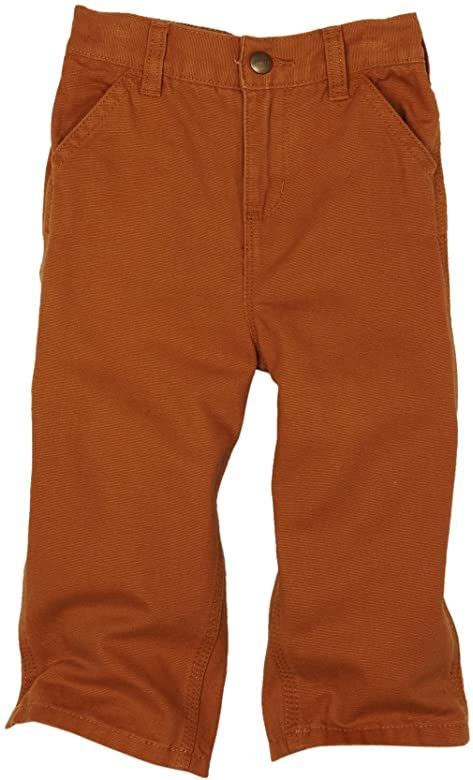 Carhartt Baby Boys And Toddler Washed Dungaree Pants Brown