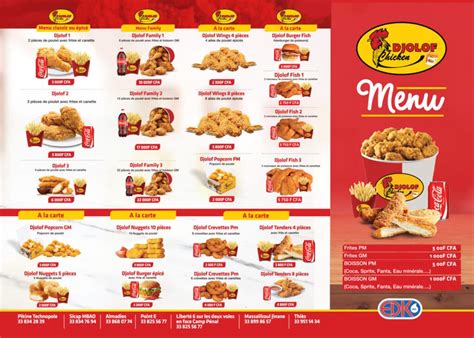 Djolof Chicken Menu Price Contact Location Senegal Ndiaye