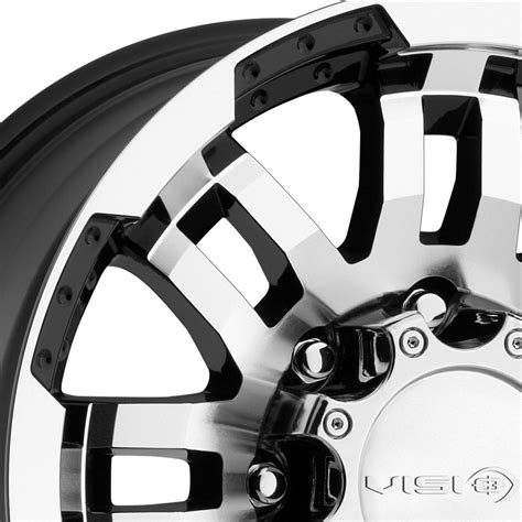 Vision Off Road® 375 Warrior Wheels Gloss Black With Machined Face