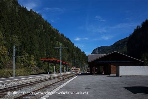 Bild Bahnhof Le Ch Telard Fronti Re Schienenverkehr Schweiz Ch