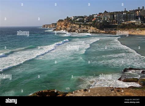 Waves Of Bronte Beach Sydney Australia Stock Photo Alamy