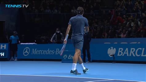 Outrageous Federer Vs Del Potro Rally At Atp Finals Youtube