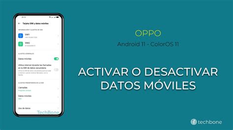 Activar o desactivar los Datos móviles Oppo Android 11 ColorOS 11