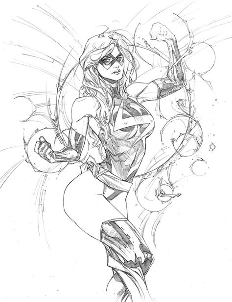 Kenneth Rocafort Ms Marvel Pin Up Comic Art Marvel Comics Art Comic Artist Comic Art