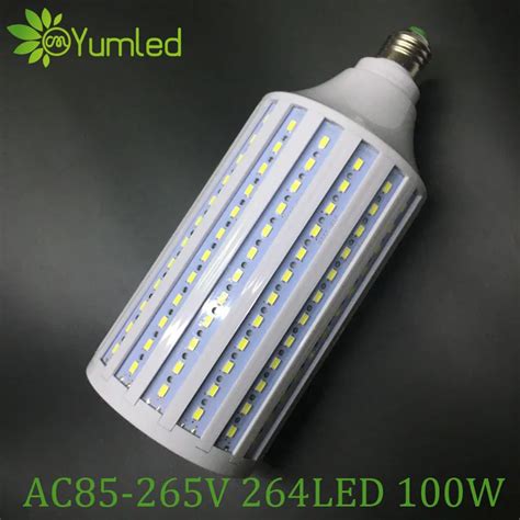 High Brightness 100w Led Bulb E40 264 Leds 5630 5730 Smd Corn Lamp Ac85