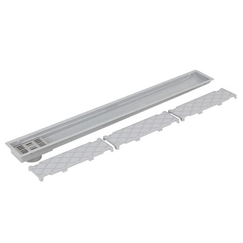 Ralo Linear Oculto De Banheiro 10x77 3cm Anti Inseto E Anti Odor PVC