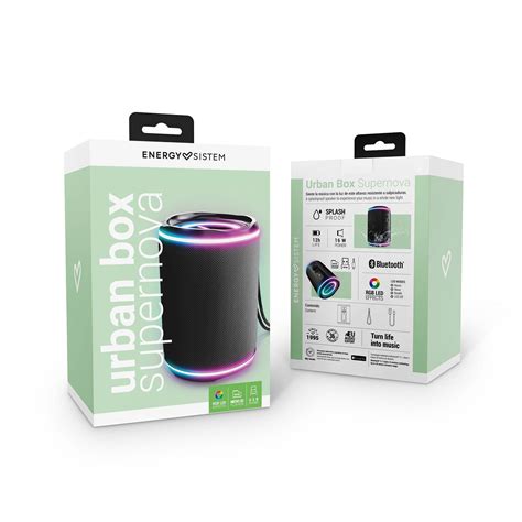 Parlante Bluetooth Portátil Energy Sistem Urban Box Supernova Negro