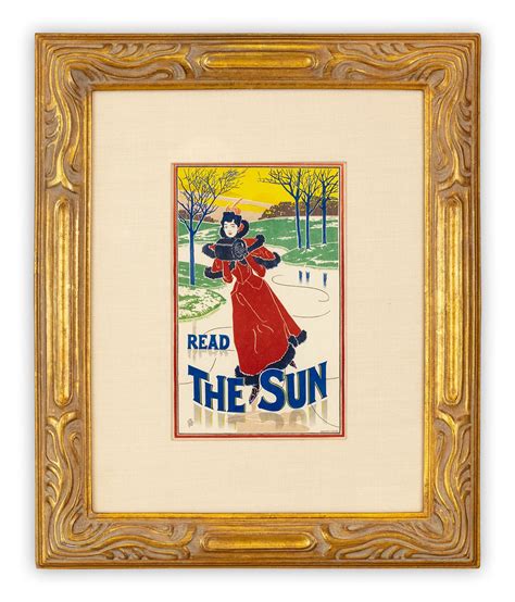 Louis Rhead Read The Sun By Louis Rhead Art Nouveau Japon Lithograph