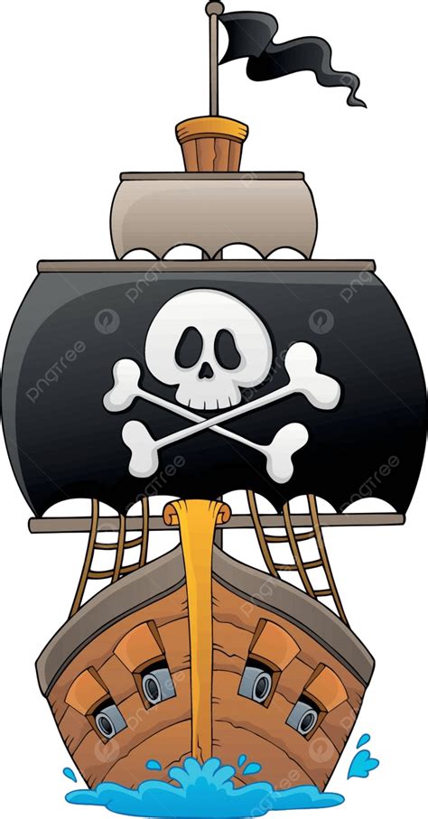 Image With Pirate Vessel Theme 1 Wood Antique Nautical Vector Wood Antique Nautical Png And