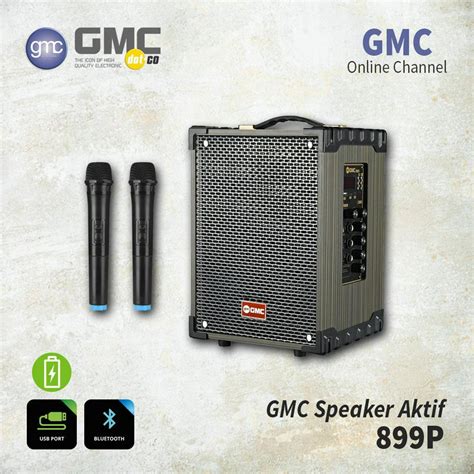 Jual Speaker Portable Gmc P Bluetooth Karaoke Mic Wireless Inch