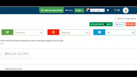 Effortless Expense Management Creating New Expenses On Assigned Tasks