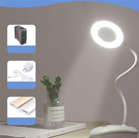 Alogy Lampa Lampka Biurkowa Desk Led Ring Lamp Z Klipsem Do Biurka