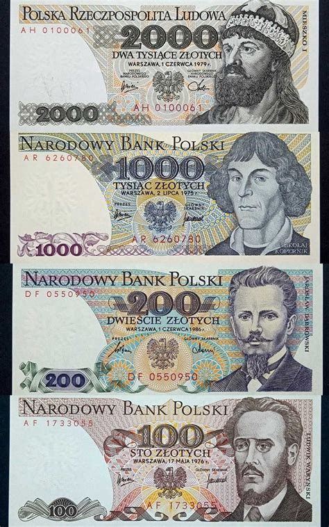 Banknoty PRL z katalogu NBP stan UNC Okrąglik OLX pl