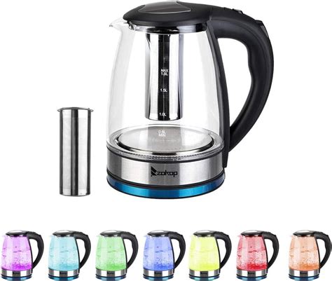 18l Kettles Electric With 7 Colors Led Lights Variable 2200w Fast